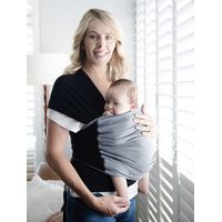 Baby Sense Wrap Carrier - Black & Grey